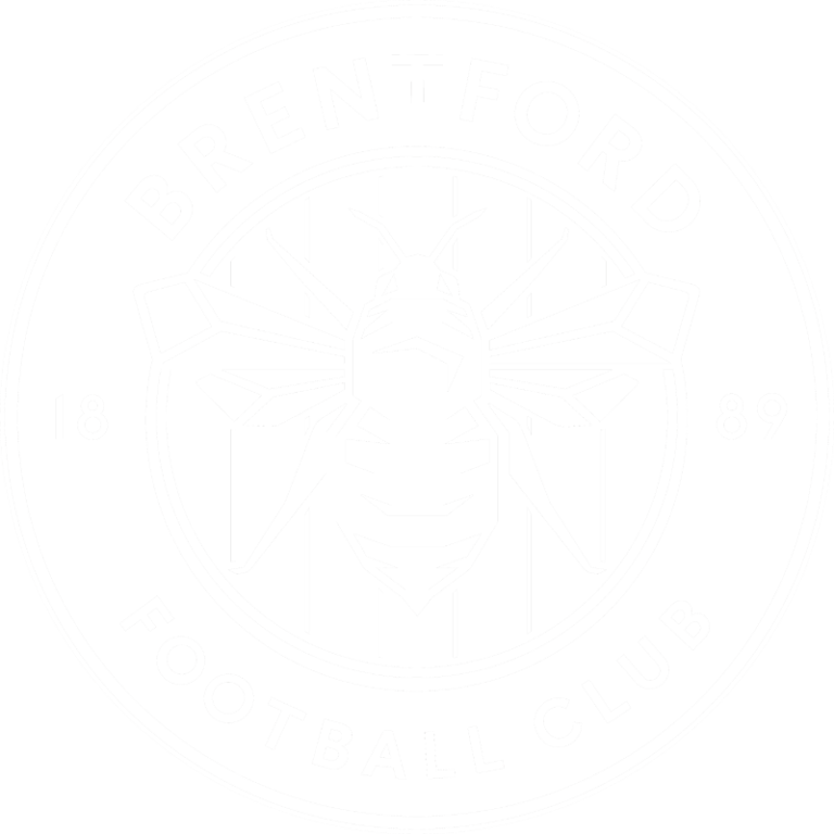 brentford white logo